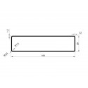 Rura prostokątna 100x25